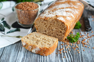 Buckwheat bread in the oven