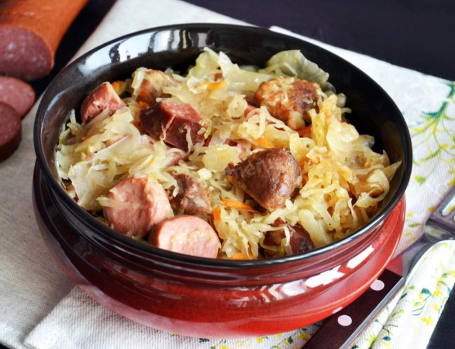 Bigos (Bigus) in Polish traditional sauerkraut