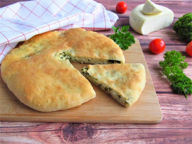 Ossetian pies on kefir with yeast