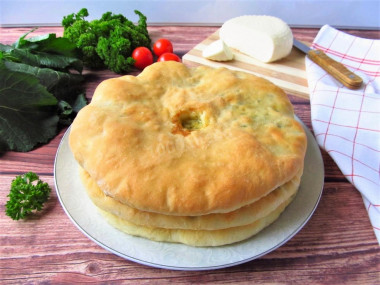 Ossetian pies on kefir with yeast