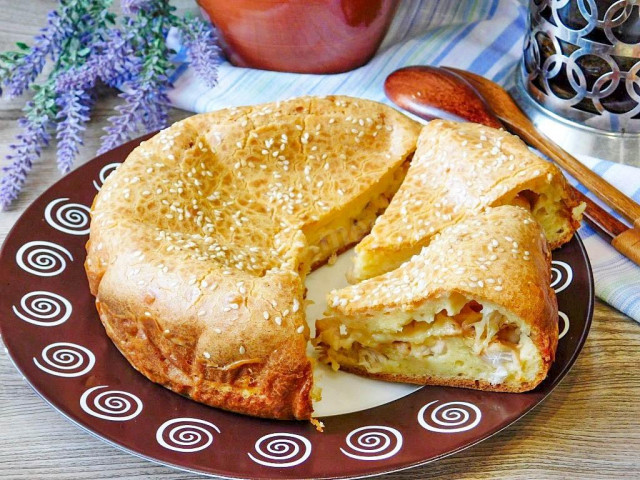Chicken and cheese pie