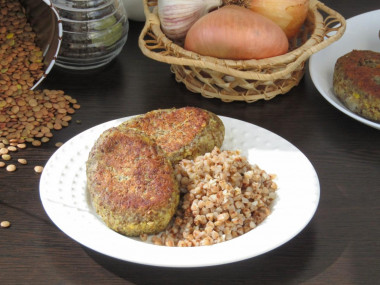 Lean lentil cutlets