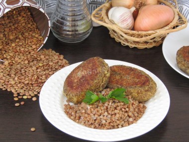 Lean lentil cutlets