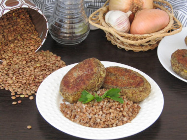 Lean lentil cutlets