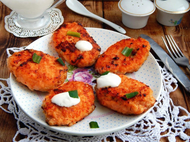 Pink salmon cutlets
