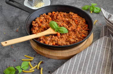 Bolognese sauce with minced meat