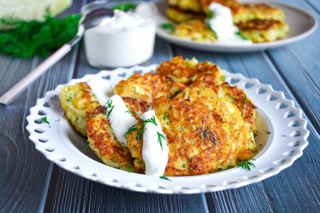 Cabbage cutlets with semolina