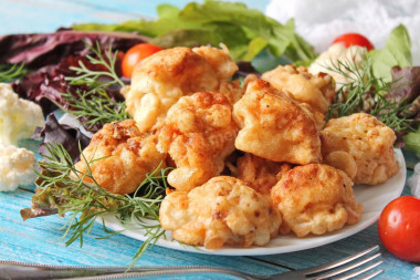 Cauliflower in crispy batter