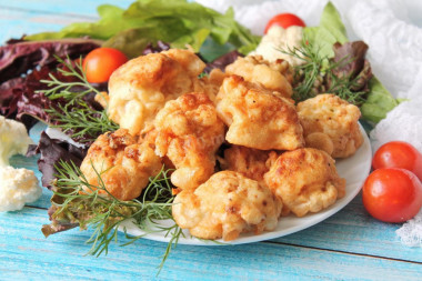 Cauliflower in crispy batter