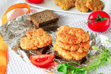 Chicken breast cutlets with cheese