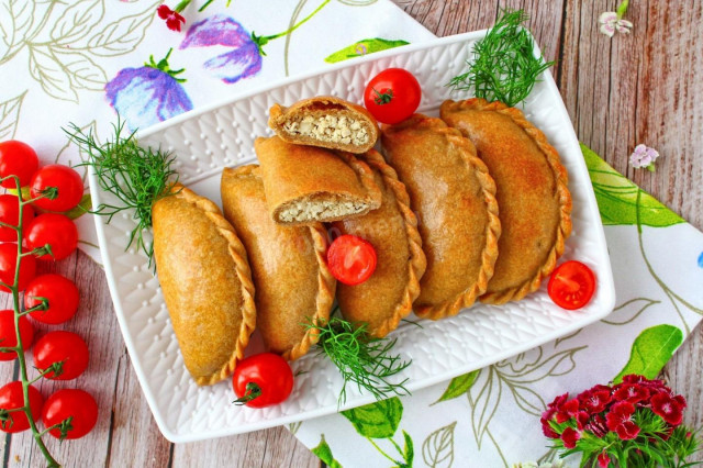 Rye flour pies without yeast in the oven