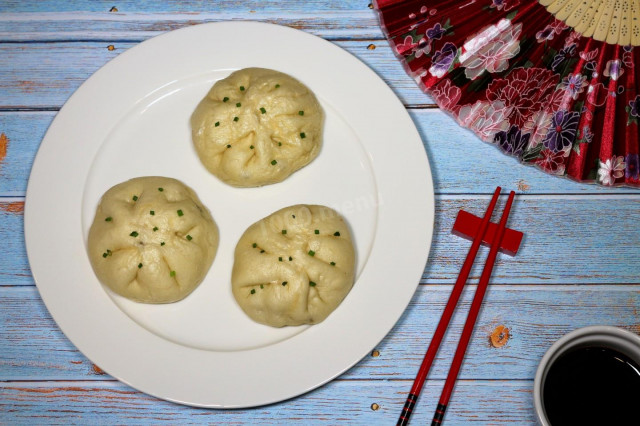 Baozi steamed Chinese pies