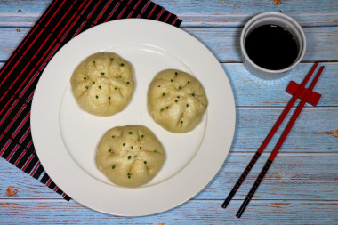 Baozi steamed Chinese pies