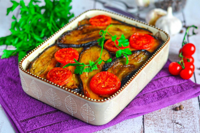 Moussaka with potatoes and eggplant