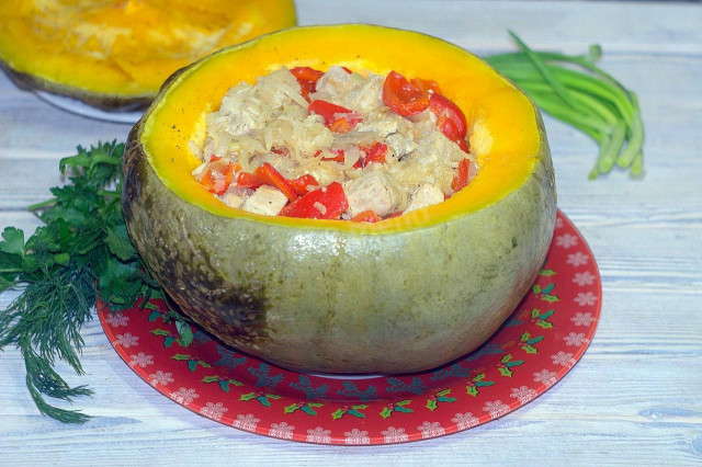 Pumpkin meat in the oven