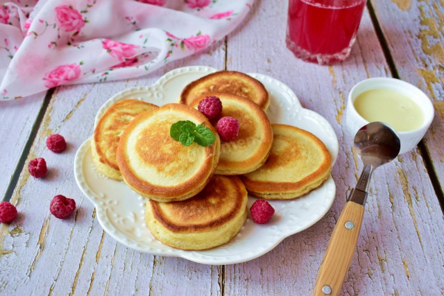 Pancakes on a fluffy snowball