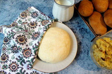 Yeast-free dough on kefir