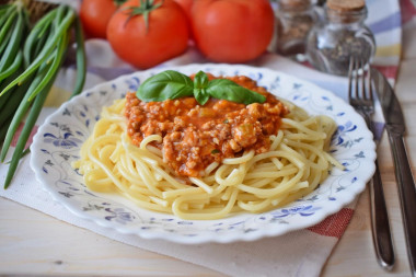 Bolognese sauce classic Italian with minced meat