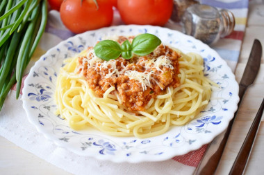 Bolognese sauce classic Italian with minced meat
