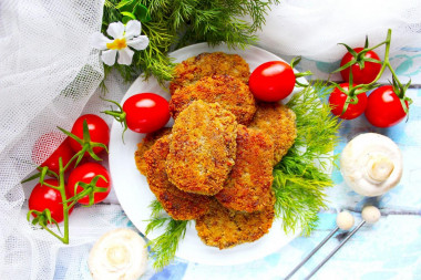 Meatballs with lean mushrooms