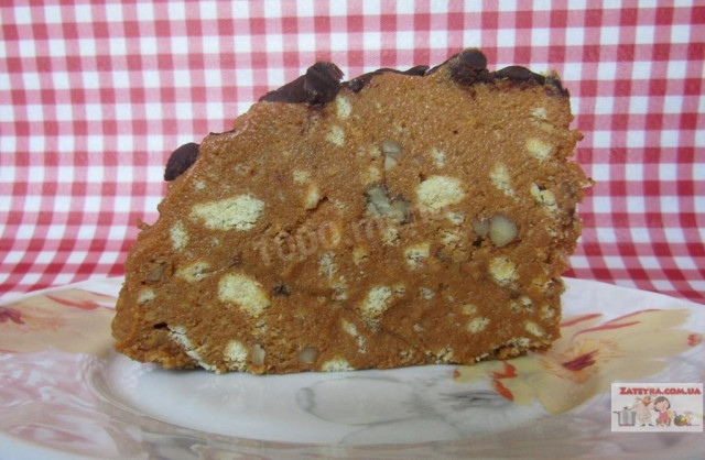 Ant Hill cake with dumplings without baking