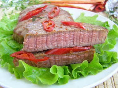 Beef blood steak