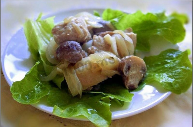 Turkey fillet with mushrooms