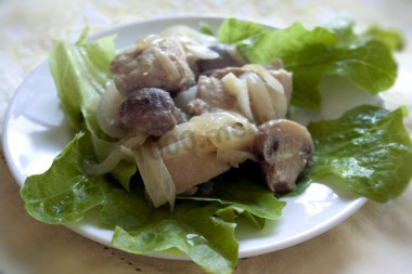 Turkey fillet with mushrooms