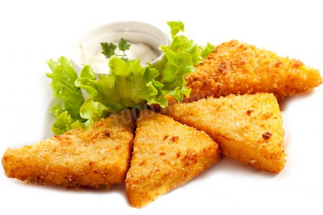 Deep-fried cheese