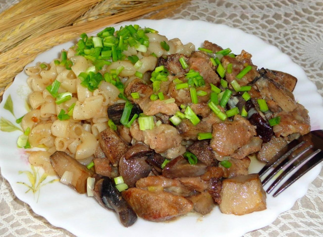 Pork stew with mushrooms