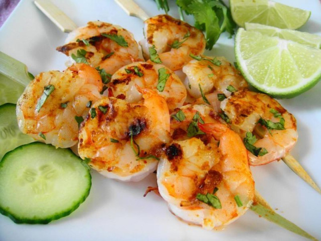Shrimp kebab