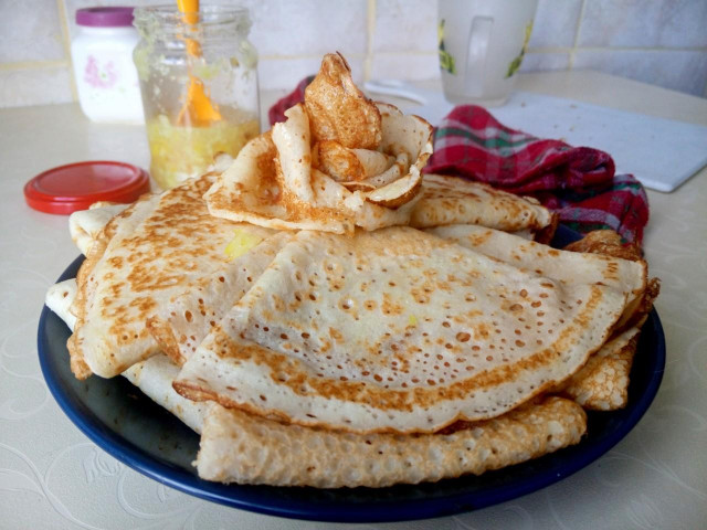 Pancakes on sourdough