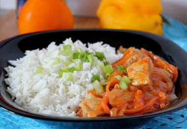 Goulash with rice