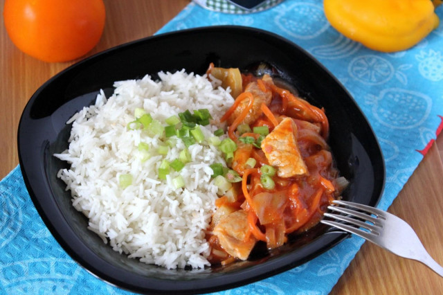 Goulash with rice