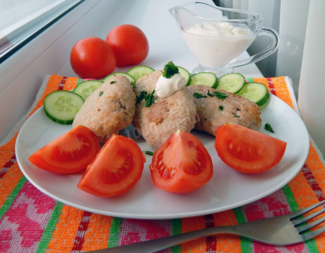 Fish cutlets without eggs