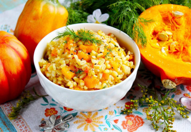 Bulgur with pumpkin