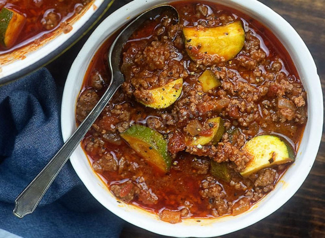 Minced meat goulash with gravy