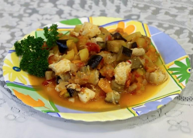 Ratatouille with meat