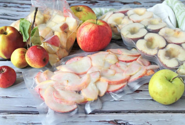How to freeze apples for winter