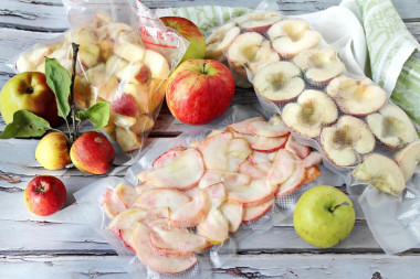 How to freeze apples for winter
