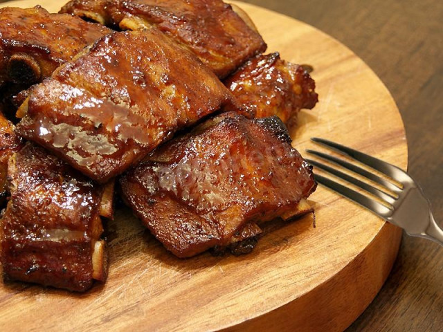 Pork with honey and soy sauce