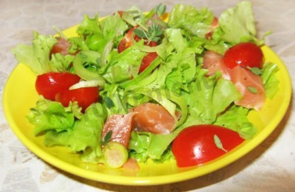 Light salad with herring