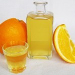 Orange liqueur with milk