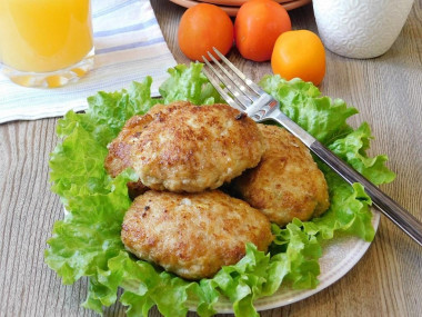 Zucchini cutlets with minced meat