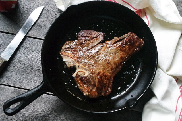 Beef brisket on the bone