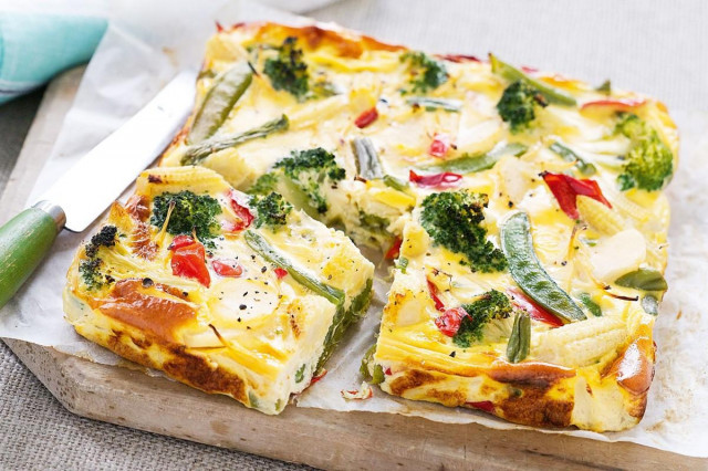 Frittata with vegetables