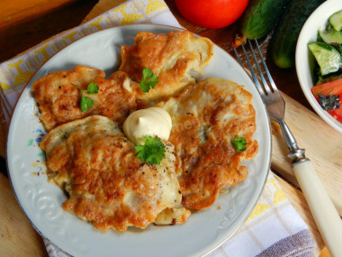 Chicken fillet chops in batter