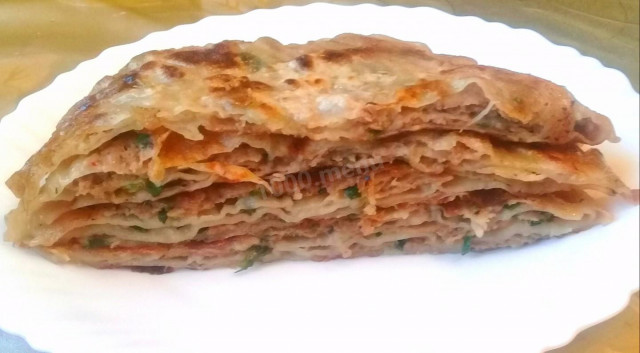 Tortillas with filling for 5 minutes