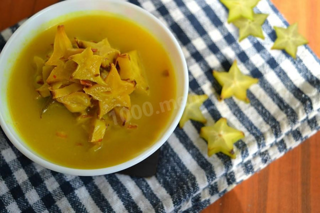 Starry curry from carambola