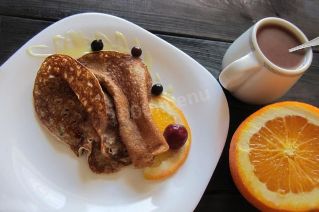 Pancakes with corn bran